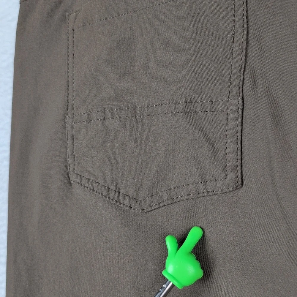 Prana Brion Pant II Hiking Men's 40x30 Standard‎ Fit Green Nylon Stretch Outdoor